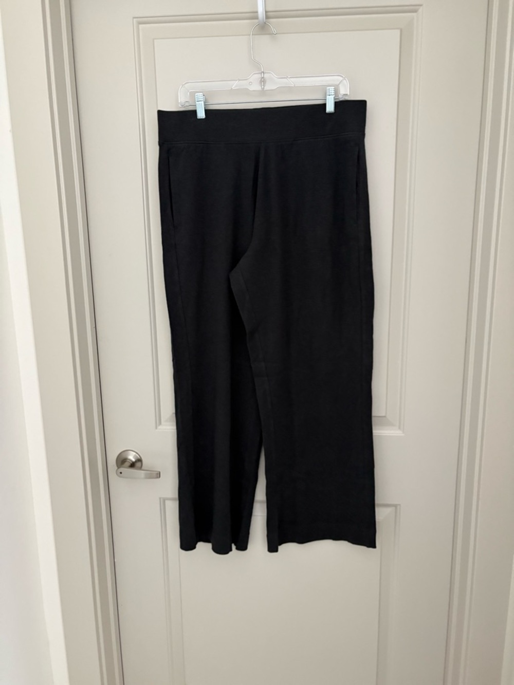 Classic Black Wide-Leg Women's lounge Pants NWOT Size XL Pact Organic Cotton - Picture 4 of 5